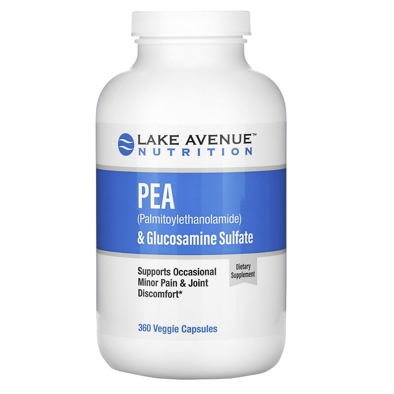 Lake Avenue Nutrition, PEA & Glucosamine Sulfate, 360 Veggie Capsules