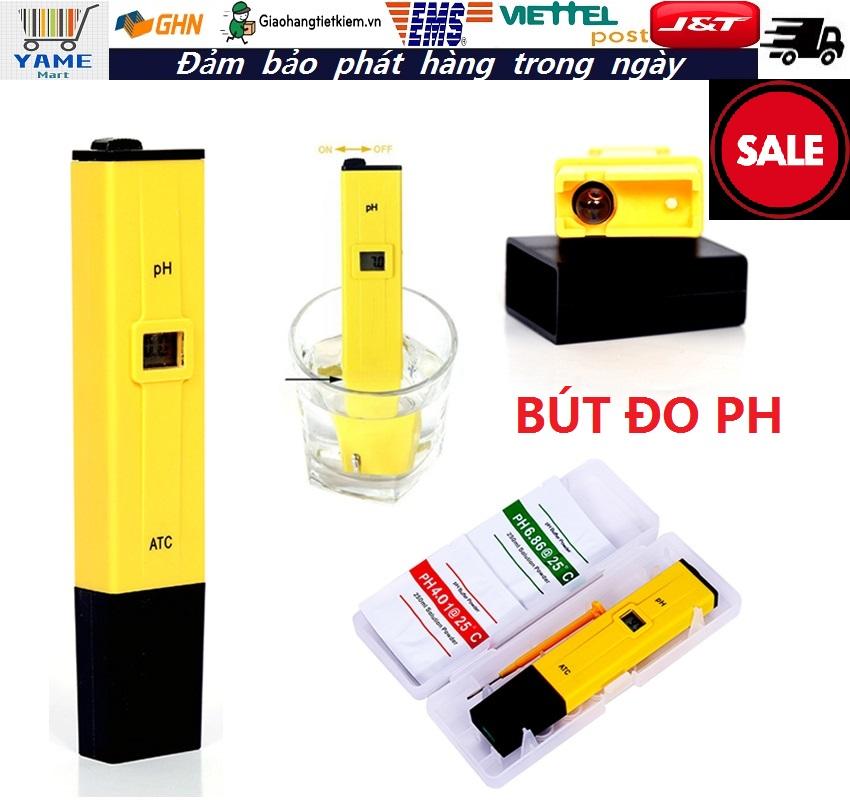 【Có hàng sẵn】Bút đo độ PH ATC - Bảo hành 1 tháng Máy Đo Độ pH Có Nút Chỉnh Máy  Bút đo độ Muối Nhiệt kế