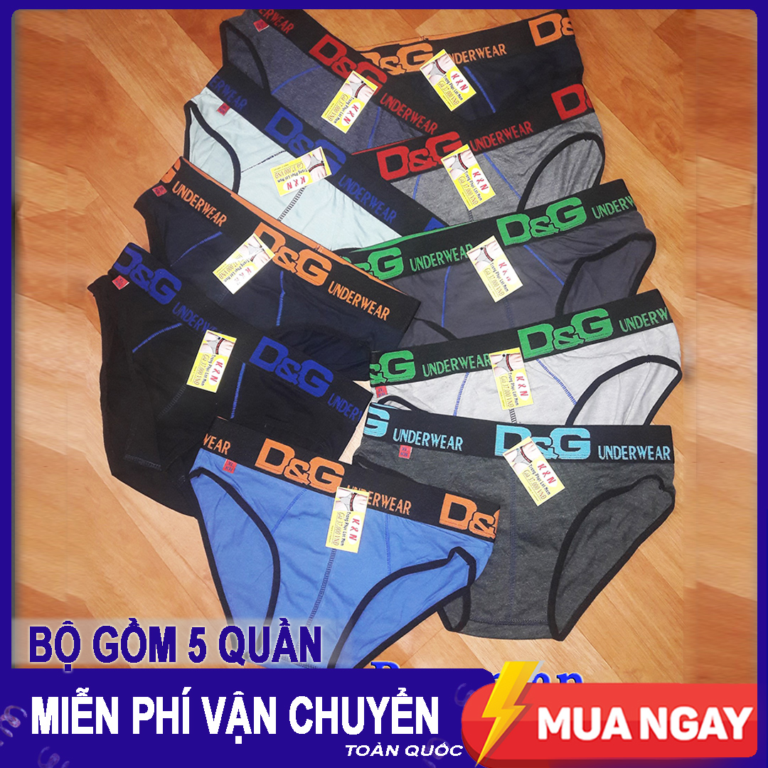 [HCM]COMBO 5 Quần LÓT Nam - Nhiều Màu và Logo