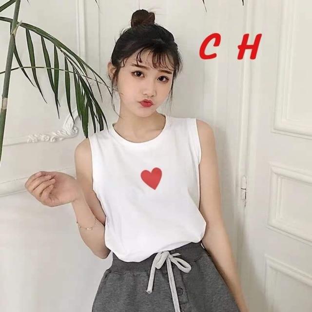 Áo ba lỗ tim đỏ coh0619