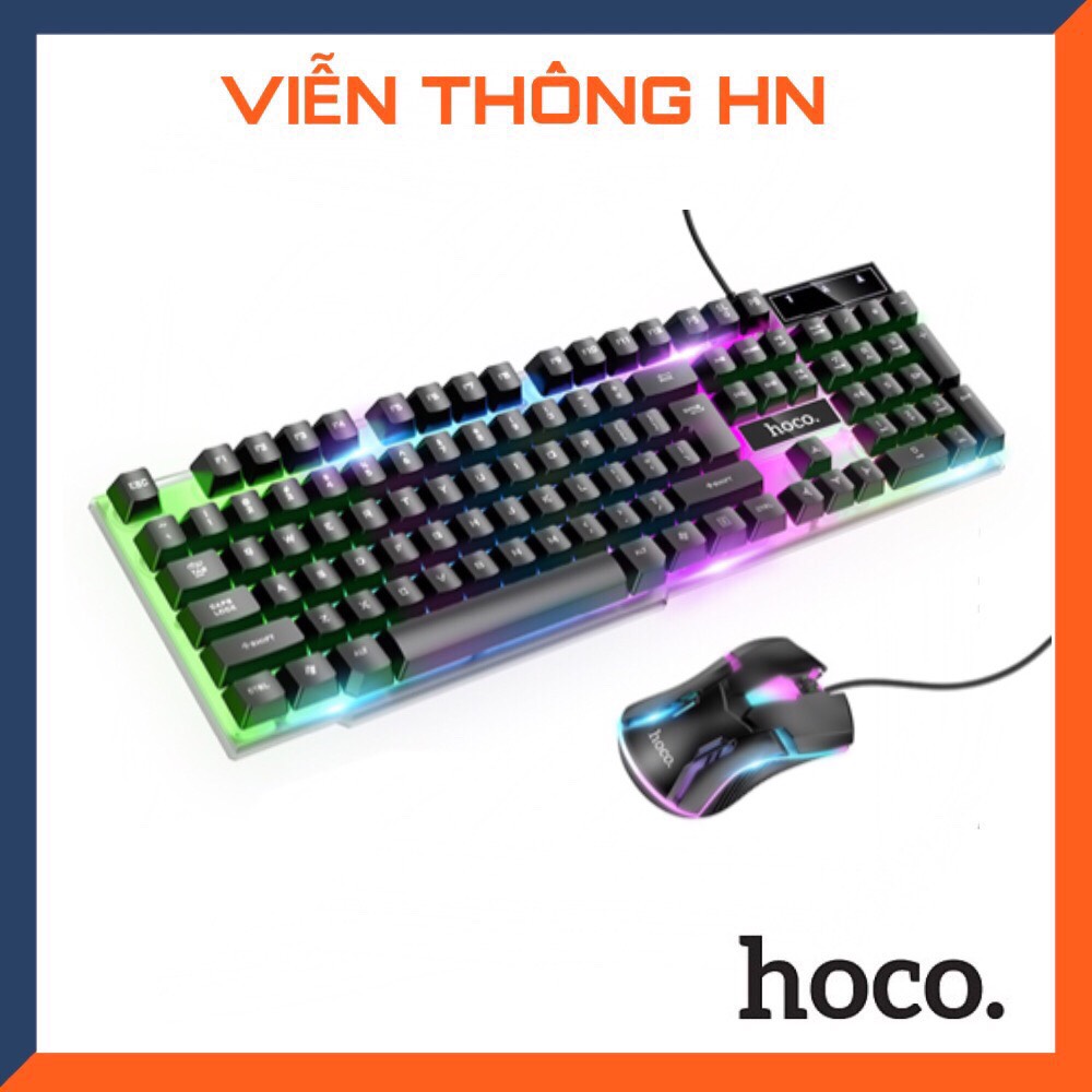 Bộ bàn phím và chuột chơi game gaming cao cấp Hoco PC11 LED RGB ứng dụng cho chơi game ....