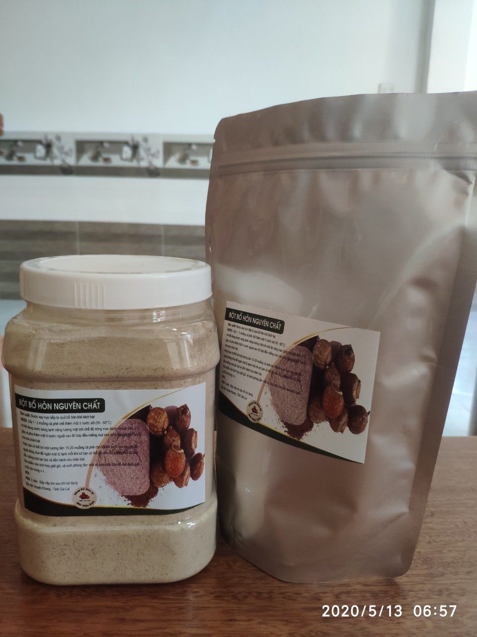 Bột bồ hòn nguyên chất 1kg kèm hdsd