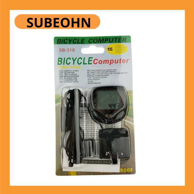 Đồng hồ đo tốc độ xe đạp có dây sb-318