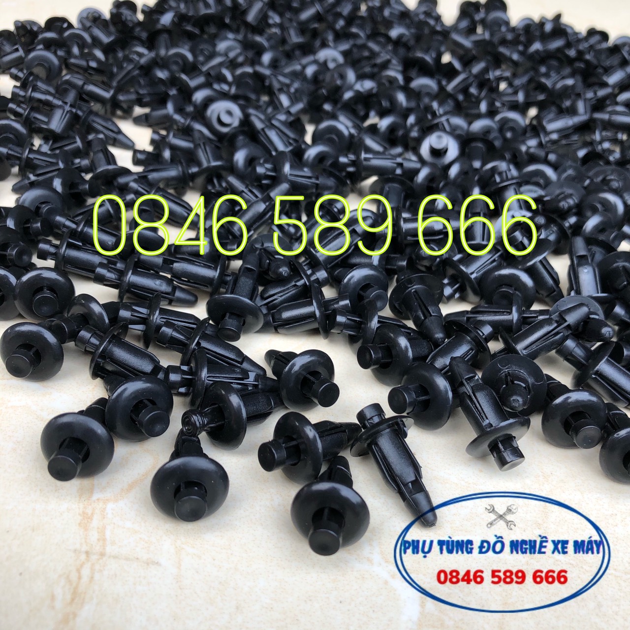 Ốc bấm ,chốt nhựa dàn áo xe máy combo 100 cái