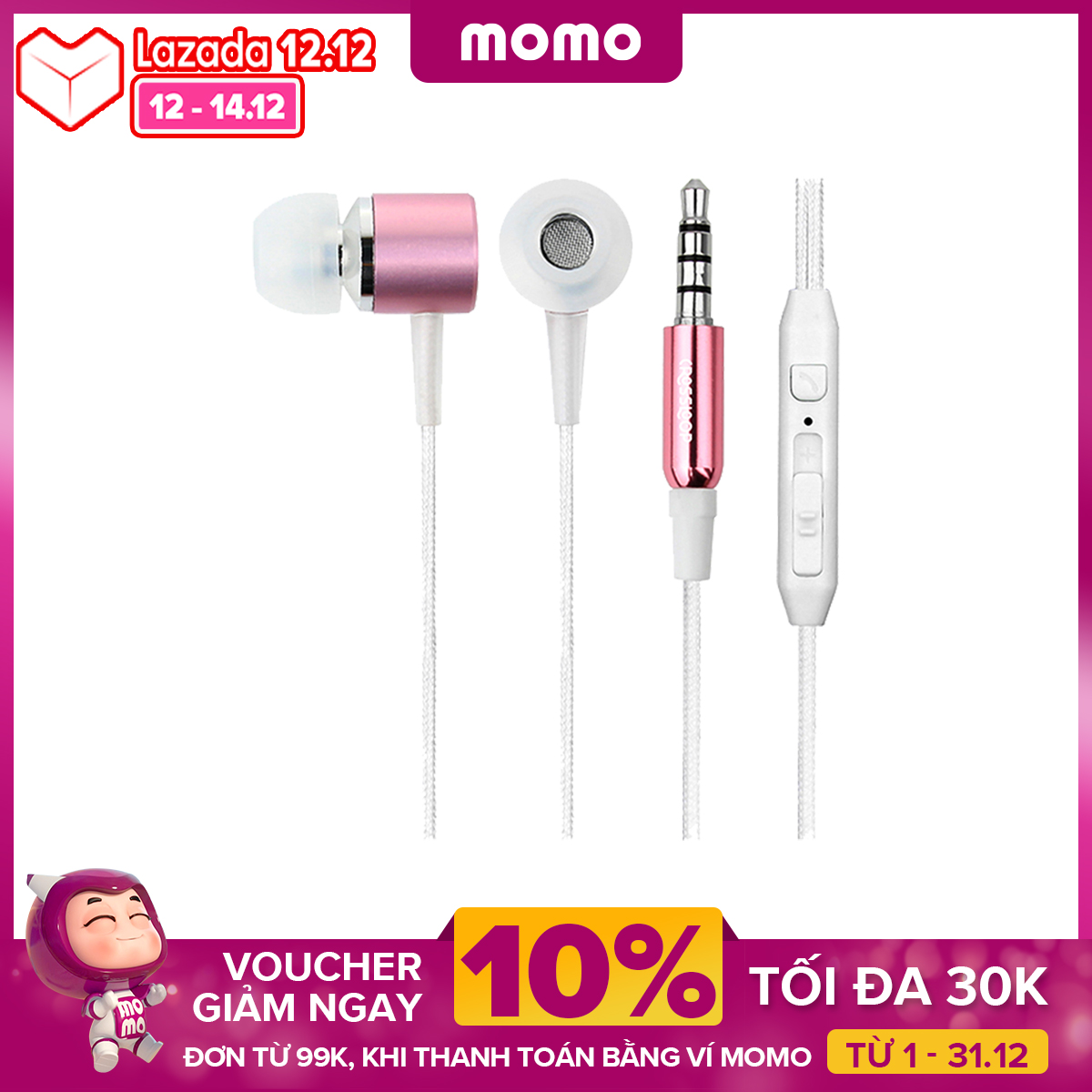 Tai nghe nhét tai có Mic Crossloop E3217