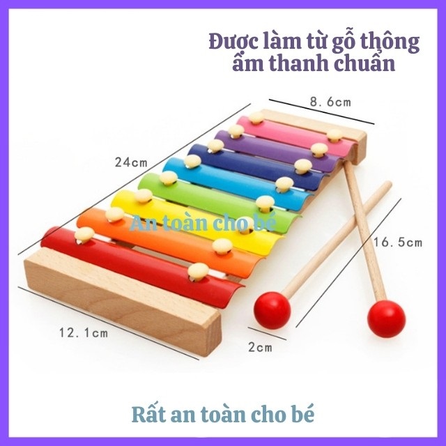 Đồ chơi đàn gỗ 8 âm cho bé