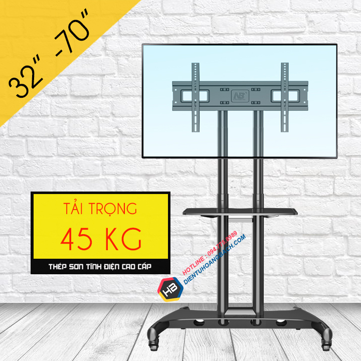 Giá treo tivi di động NB AVA1500 32 - 40 - 43 - 49 - 55 - 60 - 65 - 70 inch - Di chuyển tivi mọi không gian tùy ý