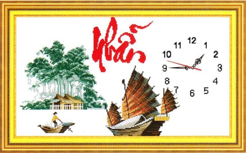 Tranh thêu chữ thập nhẫn dlh-222858