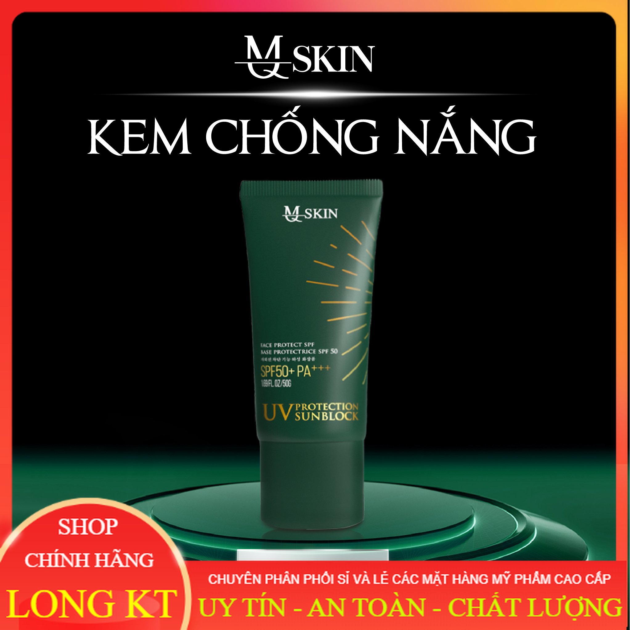 [Hàng Chính hãng 100%-Mq skin -Gía sĩ]] Kem chống nắng MQ Skin SPF50+PA+++