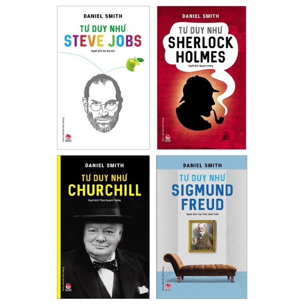 Fahasa - Combo Sách Hay Tư Duy Như: Churchill + Sherlock Holmes + Sigmund Freud + Steve Jobs