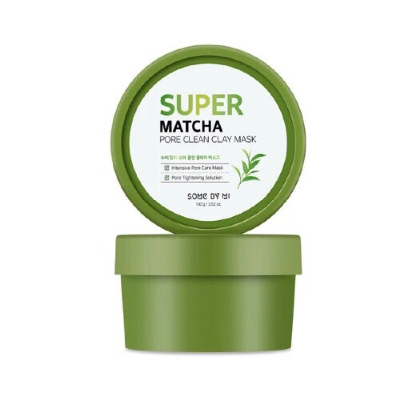 Cái mới Mặt Nạ Đất Sét Trà Xanh Some By Mi Super Matcha 100g Nhập Khẩu Chính Hãng
