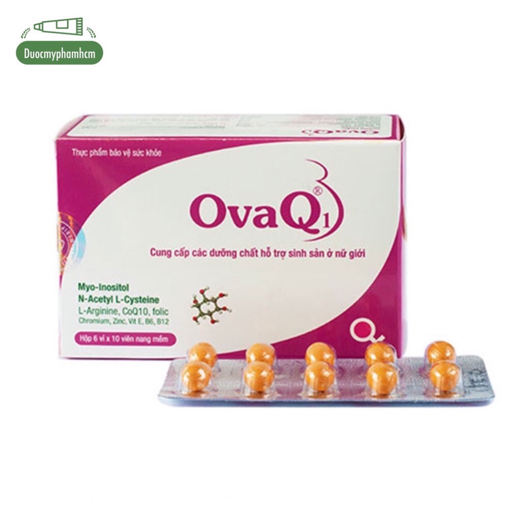 [HCM]OvaQ1 hỗ trợ điều trị vô sinh ở nữ giới ( Hộp 60 viên )