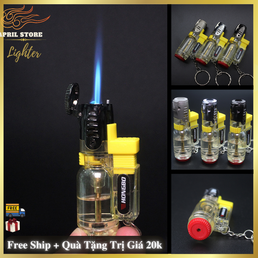 Bật LửaHộp Quẹt Xài GasBật Lửa Khò Tia HB 002 Tích Hợp Khóa Giữ Lửa (KHÔNG GAS)