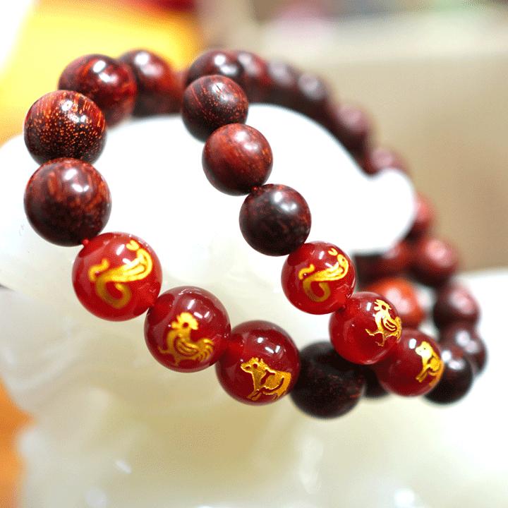 Vòng Tay Gỗ Tử Đàn Tam Hợp Tỵ - Dậu - Sửu - Trang Sức Hộ Thân, Chiêu Quý Nhân Cho Gia Chủ - Phong Thủy Tam Nguyên