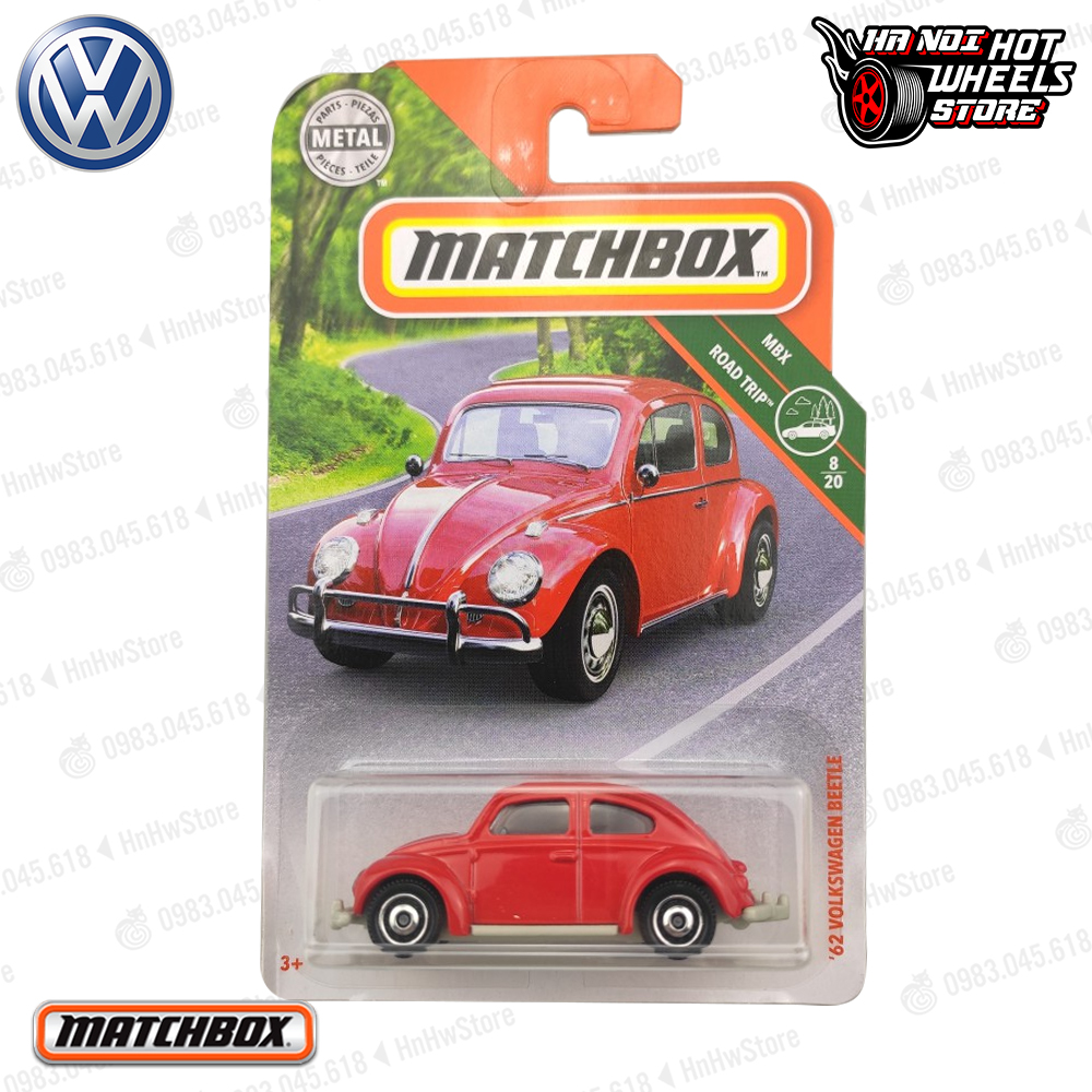 Xe MATCHBOX - '62 Volkswagen Beetle đồ chơi ô tô mô hình tỉ lệ 1:64