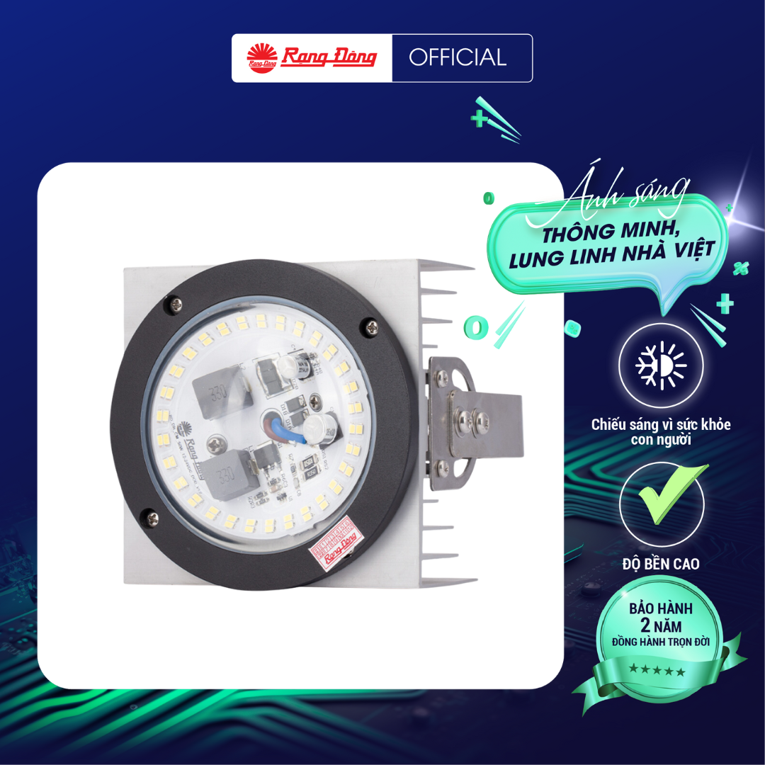 Đèn led câu mực 50w dcm 01l/50w chính hãng rạng đông chống bụi chống nước chống ăn mòn trên biển