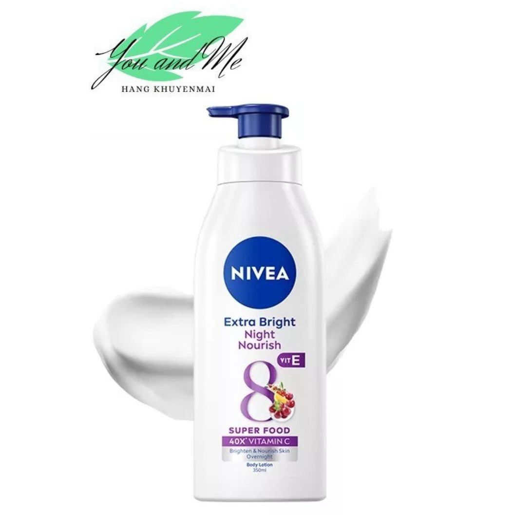 (350ml) Sữa Dưỡng Thể Dưỡng Trắng Da NIVEA Ban Đêm