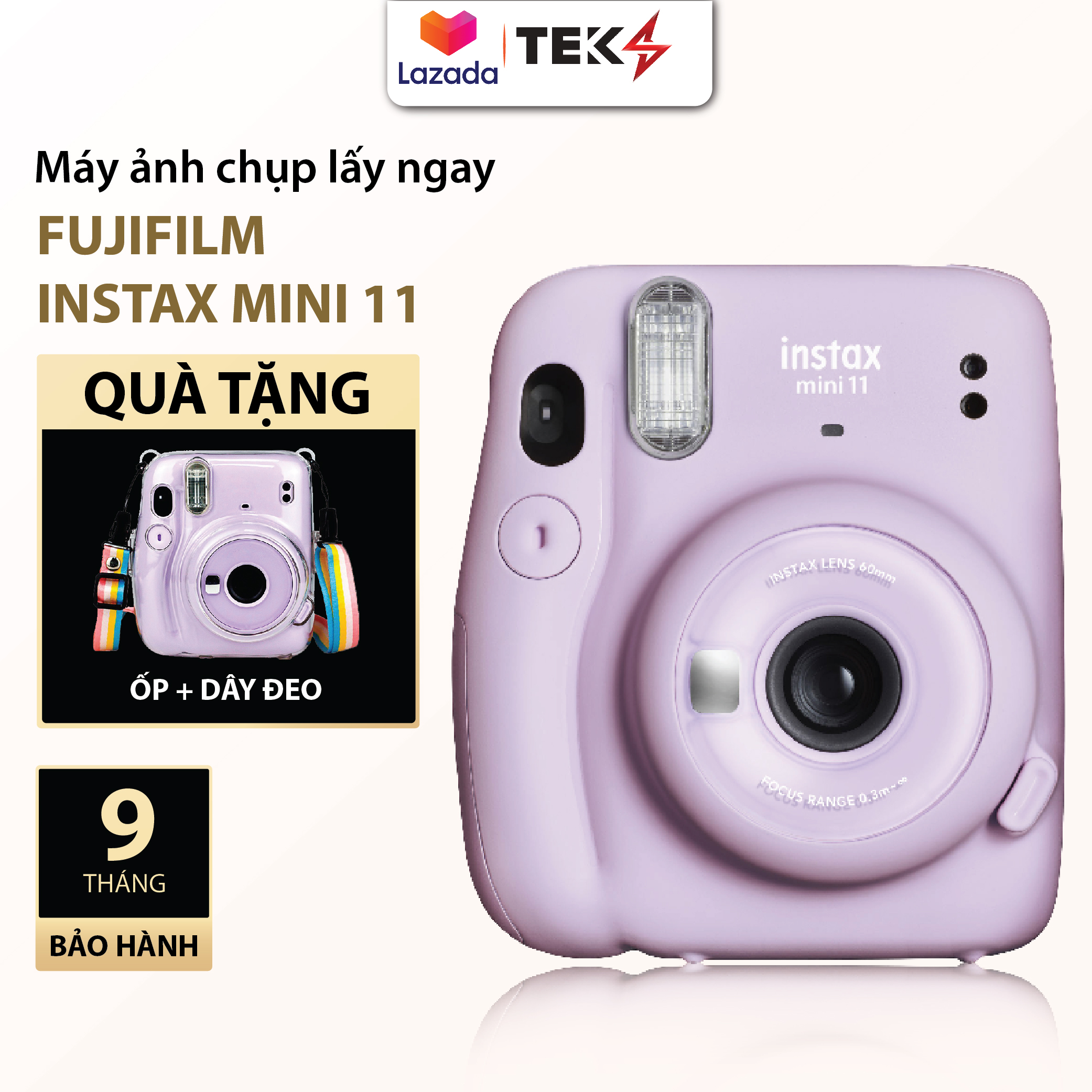 Fujifilm instax mini 11 - máy ảnh chụp lấy ngay - không hộp - bh 06 tháng