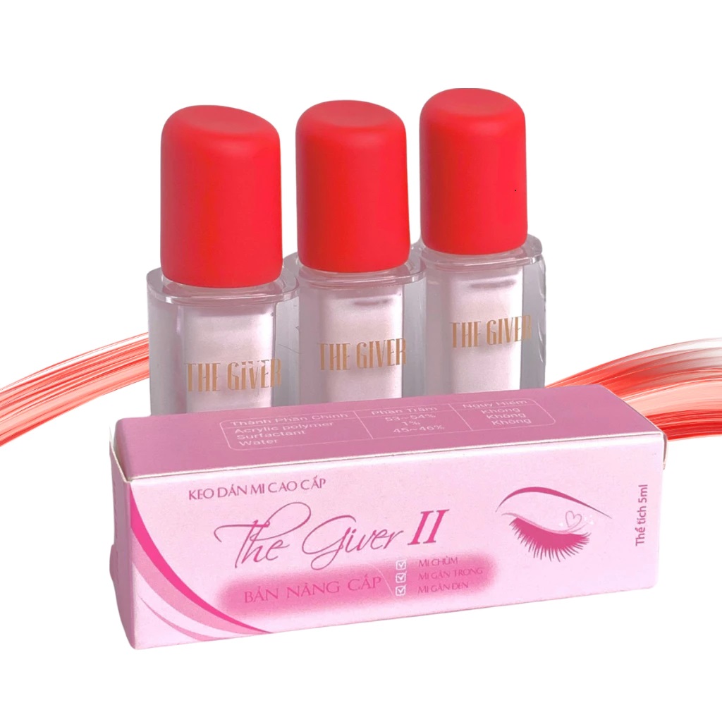 Keo dán mi giả, keo dán mi cao cấp The Giver II 5ml (chai lớn)