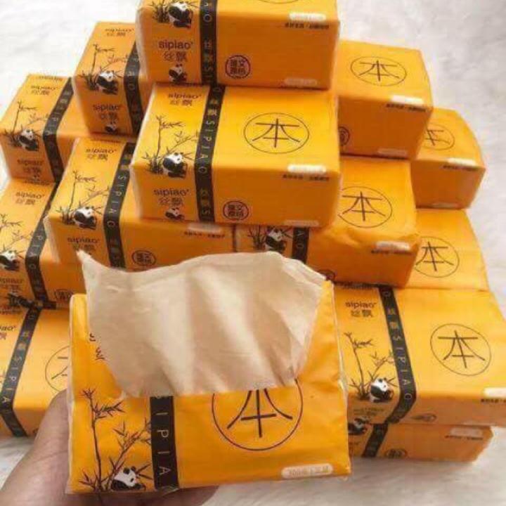 [HCM] Combo 1 Thùng 30 Gói Giấy Ăn Khăn Giấy Gấu Trúc 3 Lớp Siêu Dai ( 270 TỜ/GÓI )