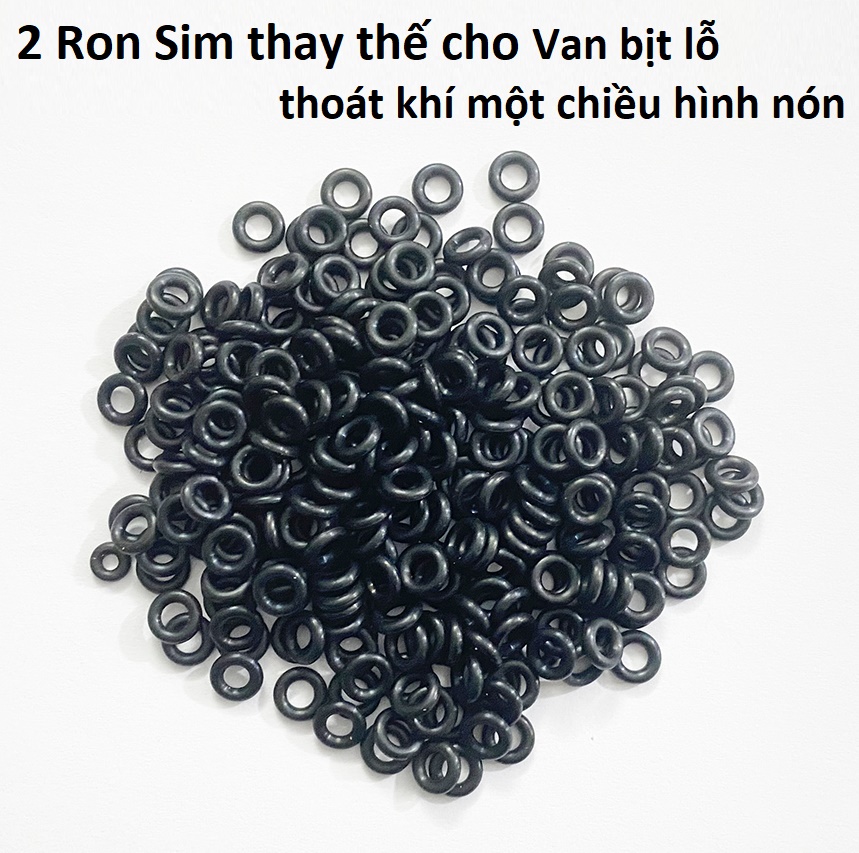 [ bơm ]Bộ 2 cái Gioăng Sim cao su cao cấp thay thế cho Van một chiều Hình Nón cho bơm tay cao áp, van bịt thoát khí, vạn khóa khi 1 chiều bịt kín bơm Ron, Doang, Doan, Roan, Roang, phon, pom, ti bơm, vòi bơm, đồng hồ áp