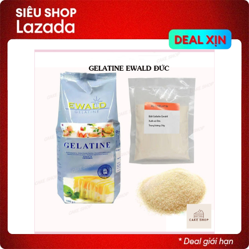 Bột ɡelatine Ewald Đức làm đông thạch, pudding, bánh mousse, kẹo dẻo, panna cotta