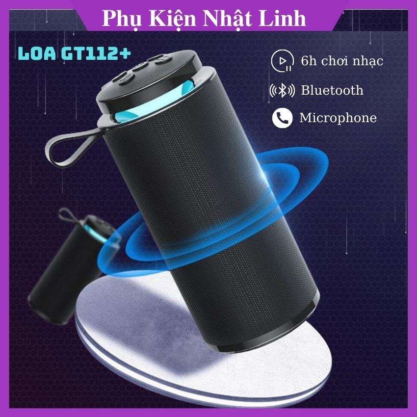 Loa Bluetooth Không Dây Loa Kép GT112 - Loa cầm tay nhỏ gọn, đèn led nháy nhịp nhàng, kết nối qua Bluetooth,Thẻ Nhớ,USB, Đỉnh cao âm thanh- Phụ Kiện Nhật Linh.