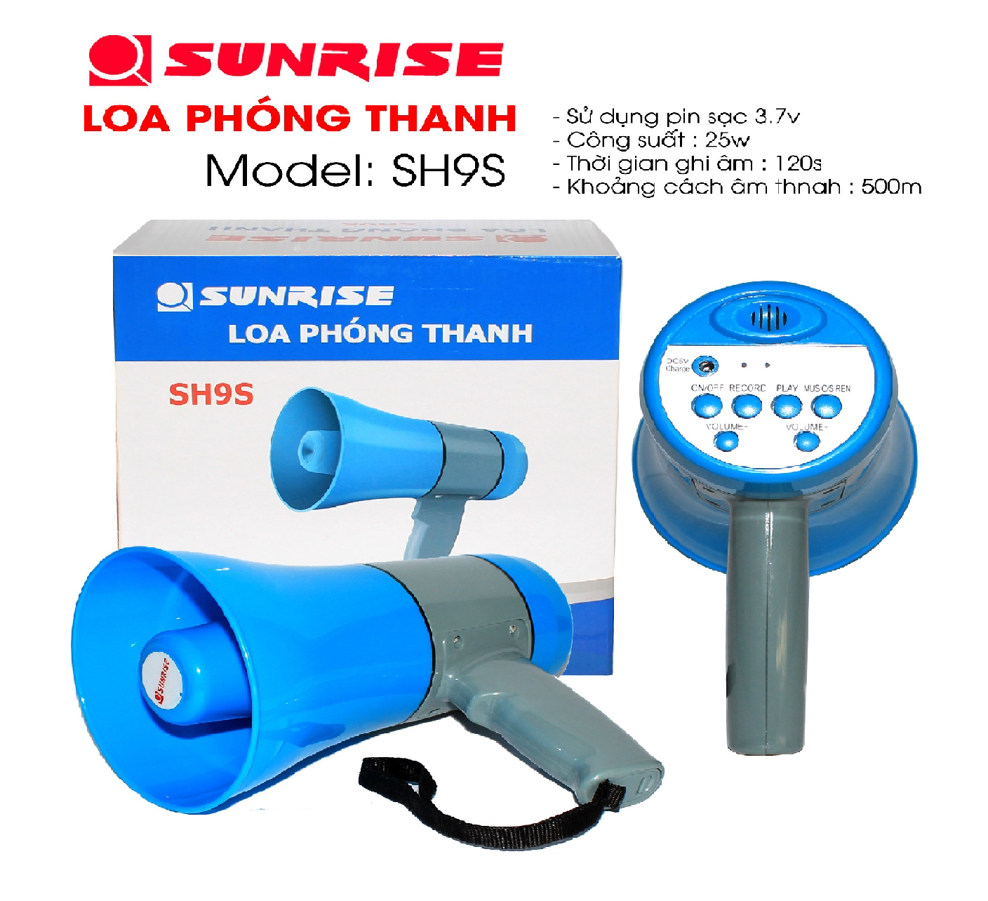 Loa phóng thanh Sunrise SH9S