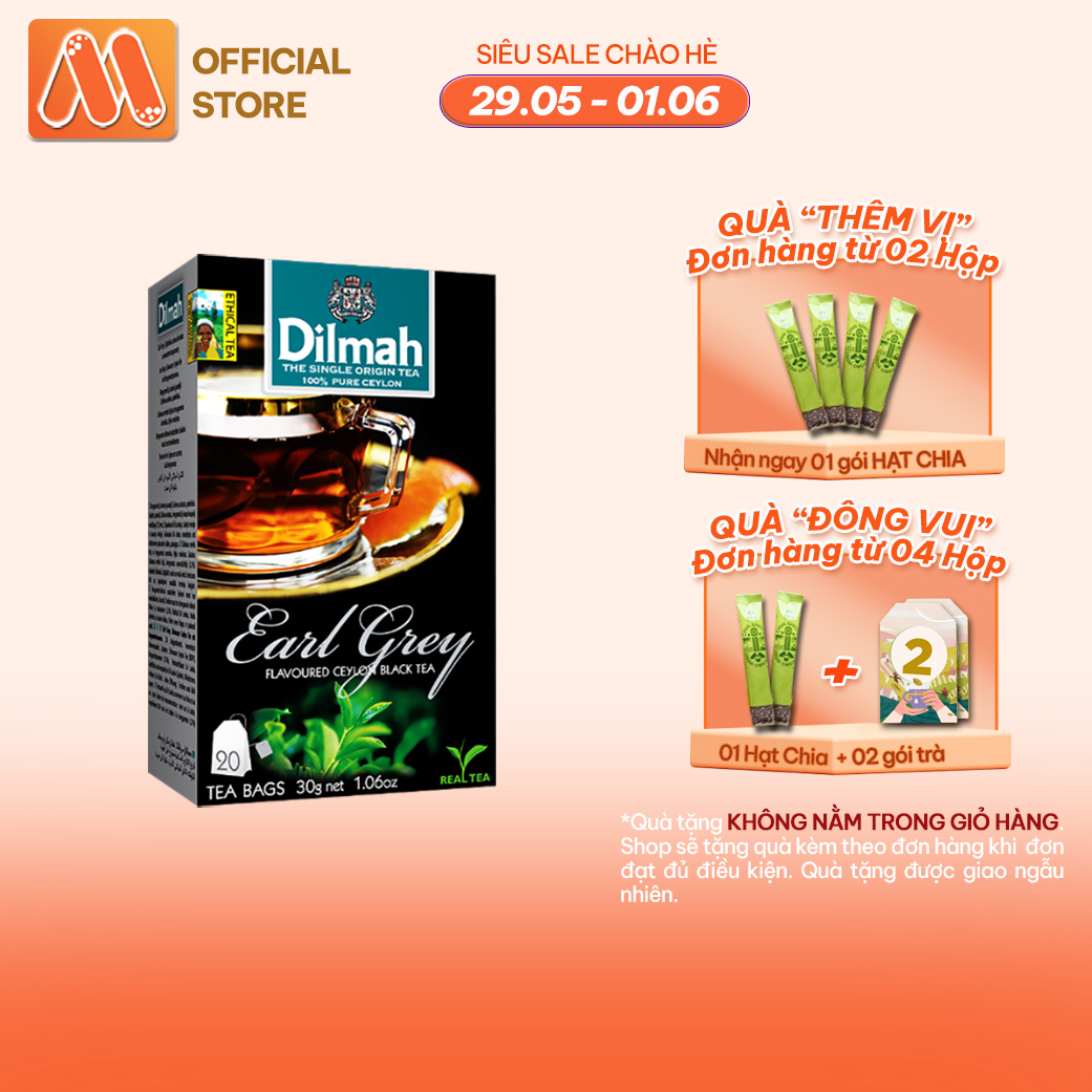 Trà dilmah hương bá tước 30g