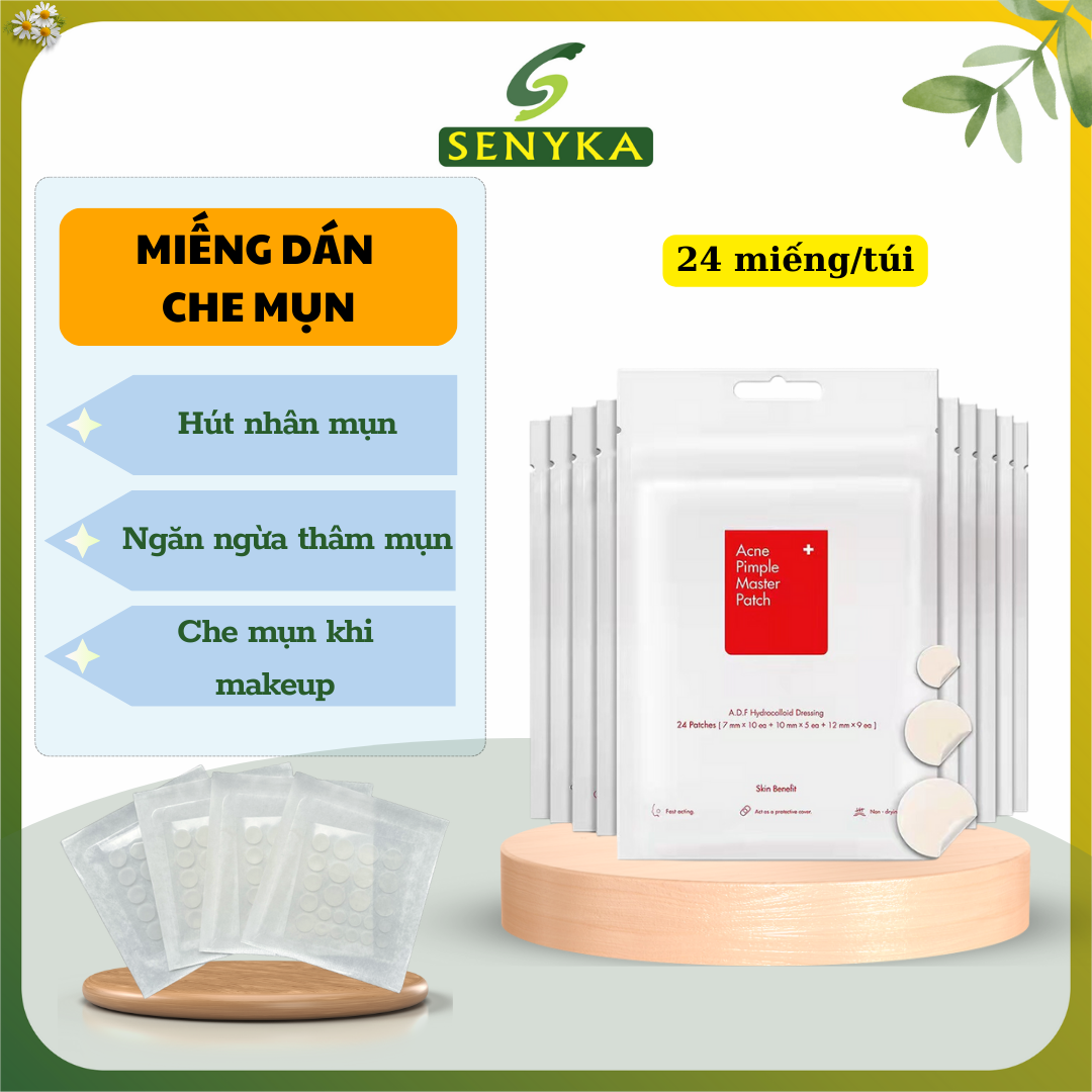 Miếng dán che mụn trong suốt che khuyết điểm giúp gom cồi mụn kháng khuẩn chăm sóc da mặt làm sạch sâu