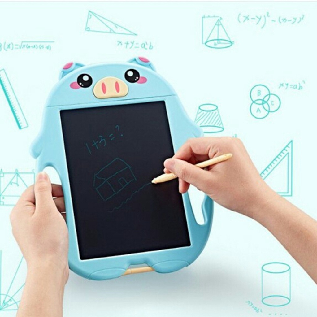 Bảng viết, bảng vẽ điện tử thông minh màn hình 8.5 inch hoạt hình cho bé