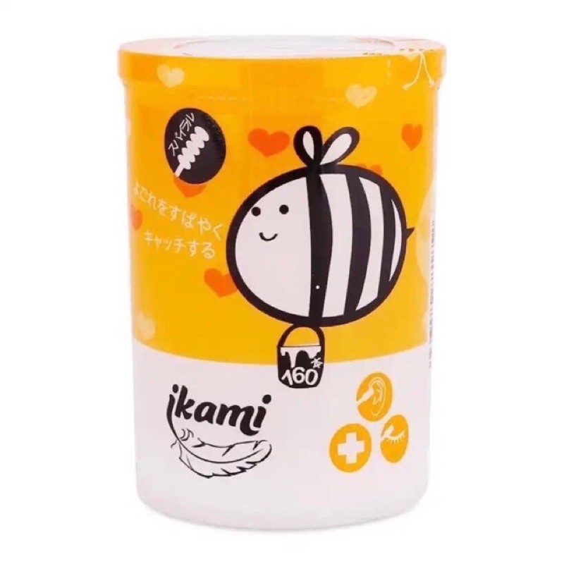 Tăm bông thân giấy đầu xoắn ikami Nhật bản cho bé