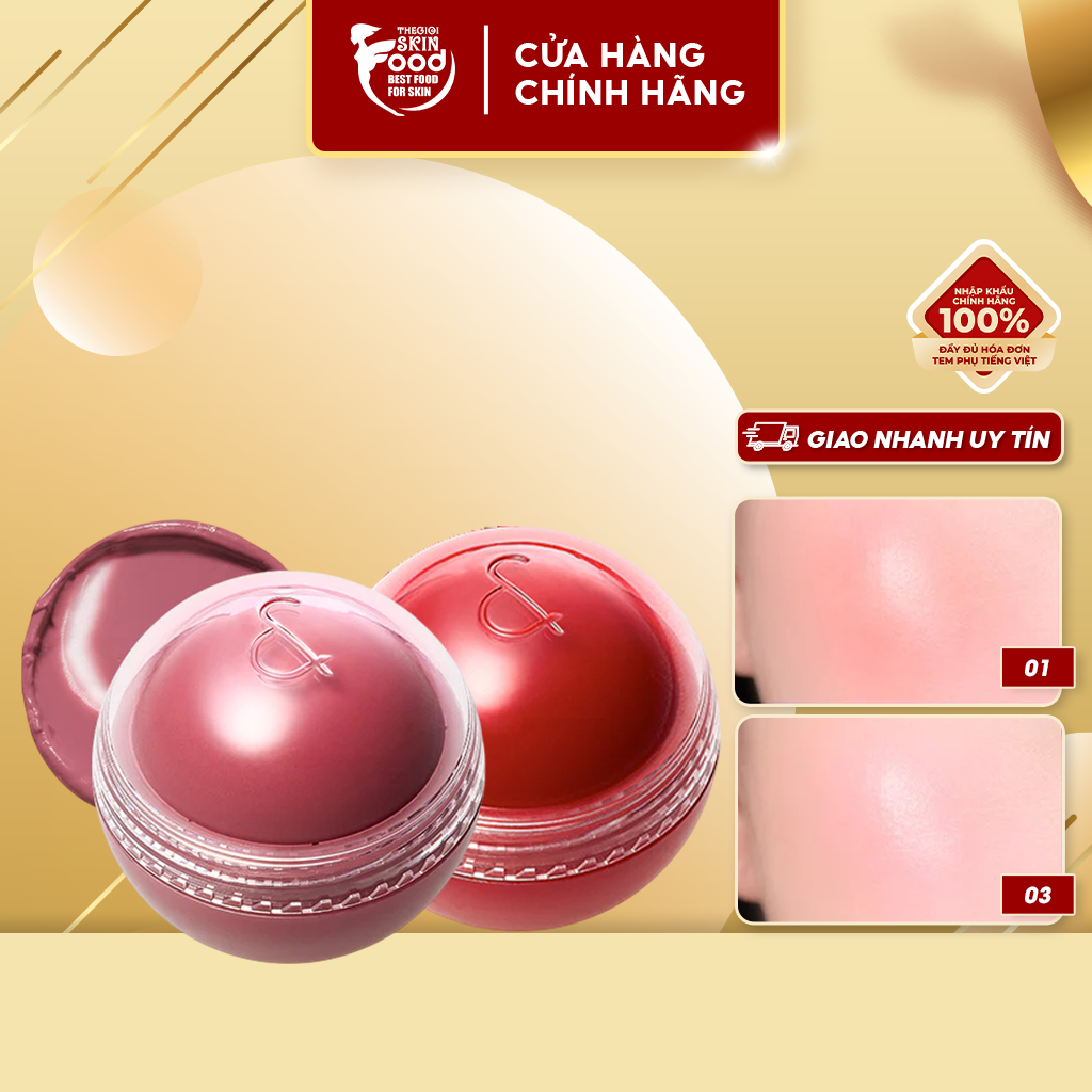  Má Hồng Kem Dạng Lăn Căng Bóng Romand Juicy Roll Cheek 8.4g 