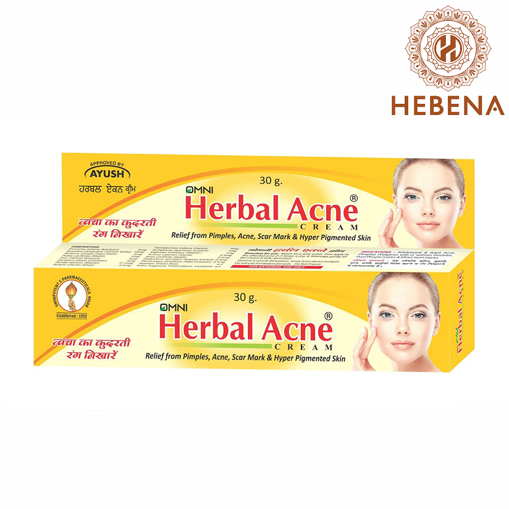 Kem mụn thảo dược Omni Herbal Acne Cream (SPK) - hebenastore