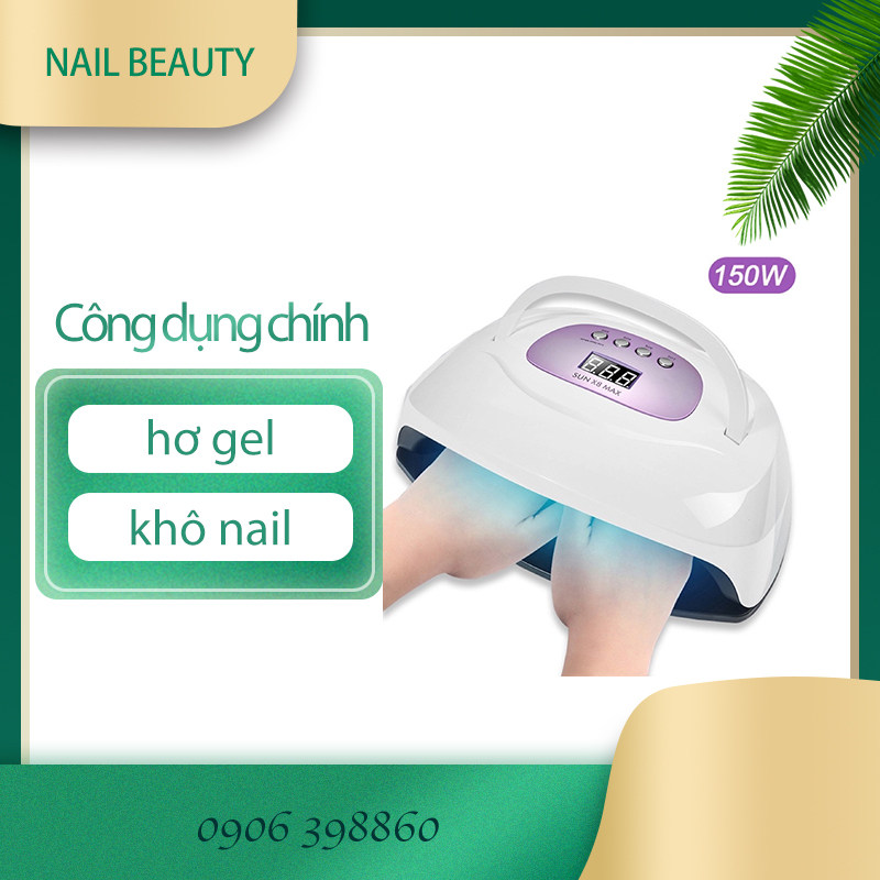 Máy hơ gel Sun X8 Chính hãng , Máy hấp sơn gel móng tay 150w
