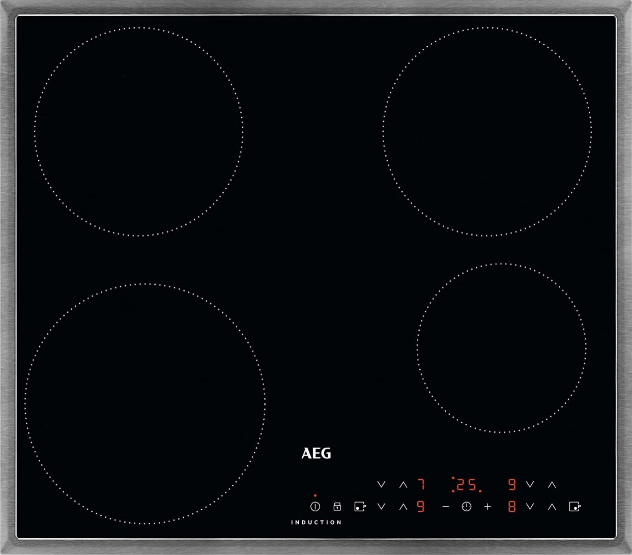 Bếp từ nội địa Đức AEG IKB6430AMB (mã hàng AMB chỉ có tại nội địa Đức) - 60cm 4 mặt nấu- Bếp từ Đức 100%!