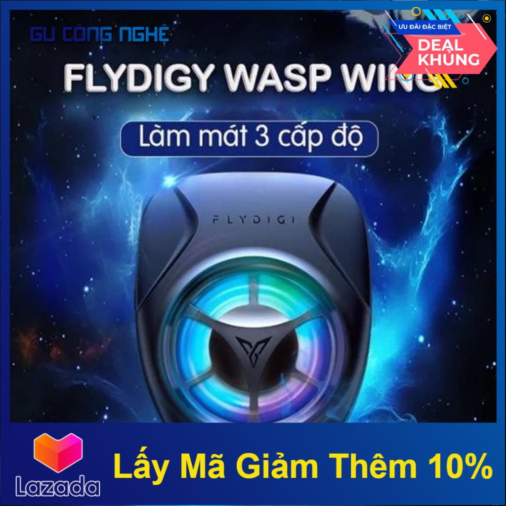 Flydigi wasp wing quạt tản nhiệt gaming cho điện thoại siêu mát led rgb siêu ngầu -dc3927