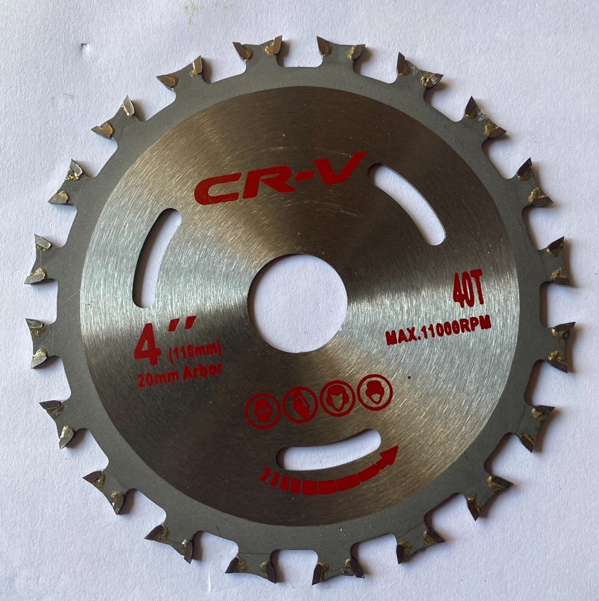 [ Hộp 10 lưỡi ] Lưỡi cắt gỗ 2 mặt CRV-105mm x 1,2mm x 20mm