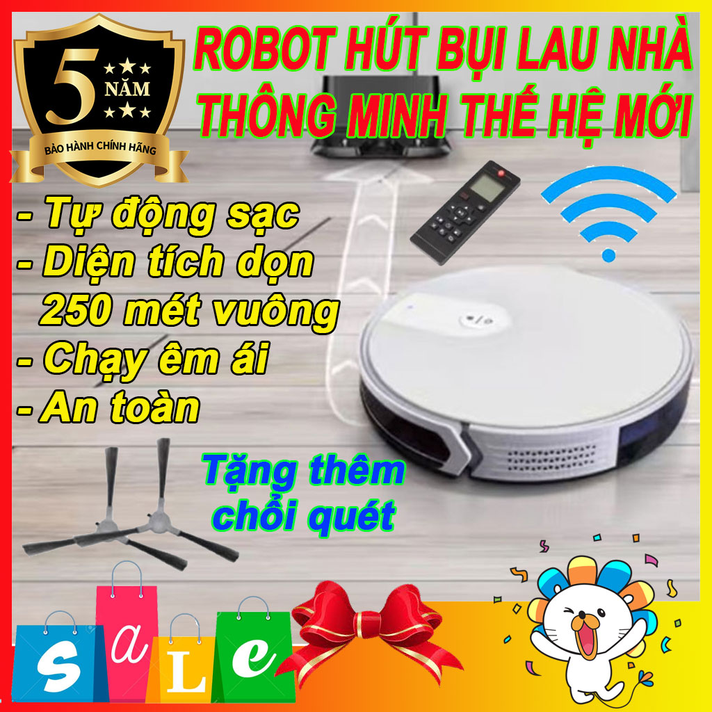 Rôbốt hút bụi lau nhà loại tốt E06 - Hút bụi tự động robot - Robot hút bụi lau nhà nhật bản - Lau nhà thông minh tự vắt - Rô bốt lau nhà - Rô bốt hut bui - Robot hut bui - Robot lau nha