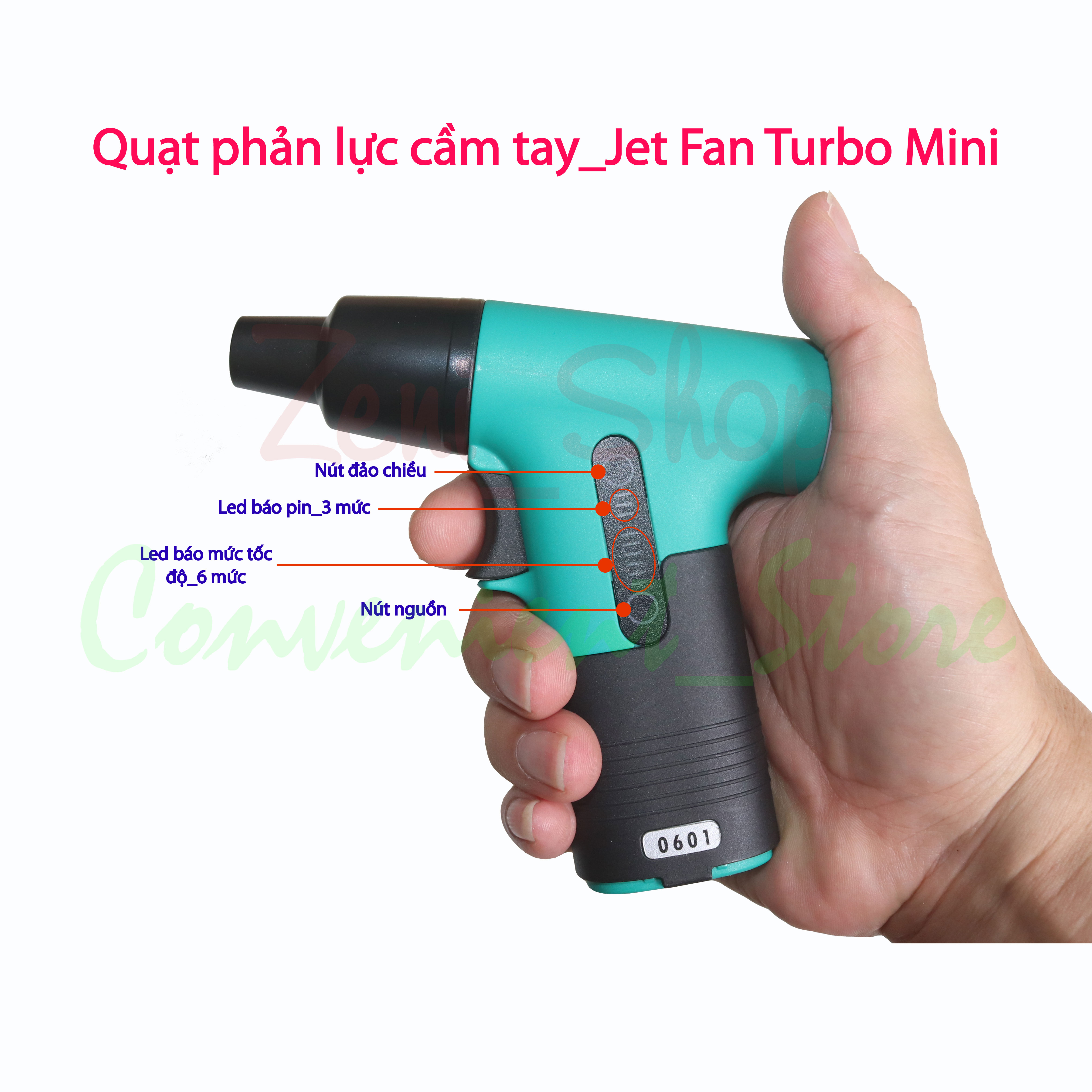 Quạt phản lực cầm tayJet Fan Turbo Mini