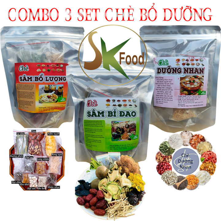 Combo 3 bịch chè đặc biệt thơm ngon, bổ dưỡng, mỗi bịch 400g