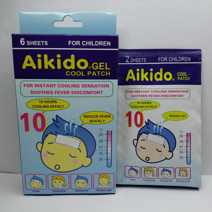 Miếng dán Hạ sốt Aikido hộp 6 miếng