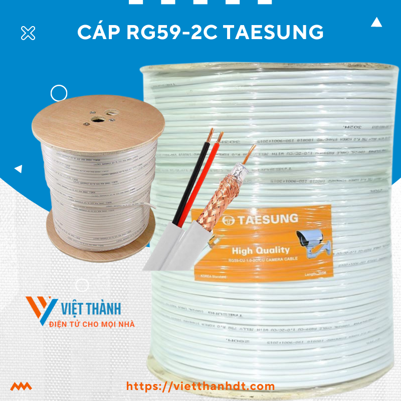 Dây Cáp Tín Hiệu Đồng Trục Liền Nguồn Chuyên Dụng Cho Camera Analog Và Đầu Ghi Hình Camera