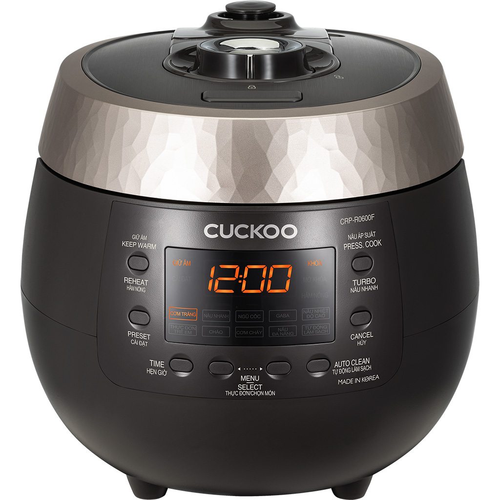 Nồi cơm điện tử áp suất cuckoo 1.08 lít crp-r0600f/bkgbcrvncv
