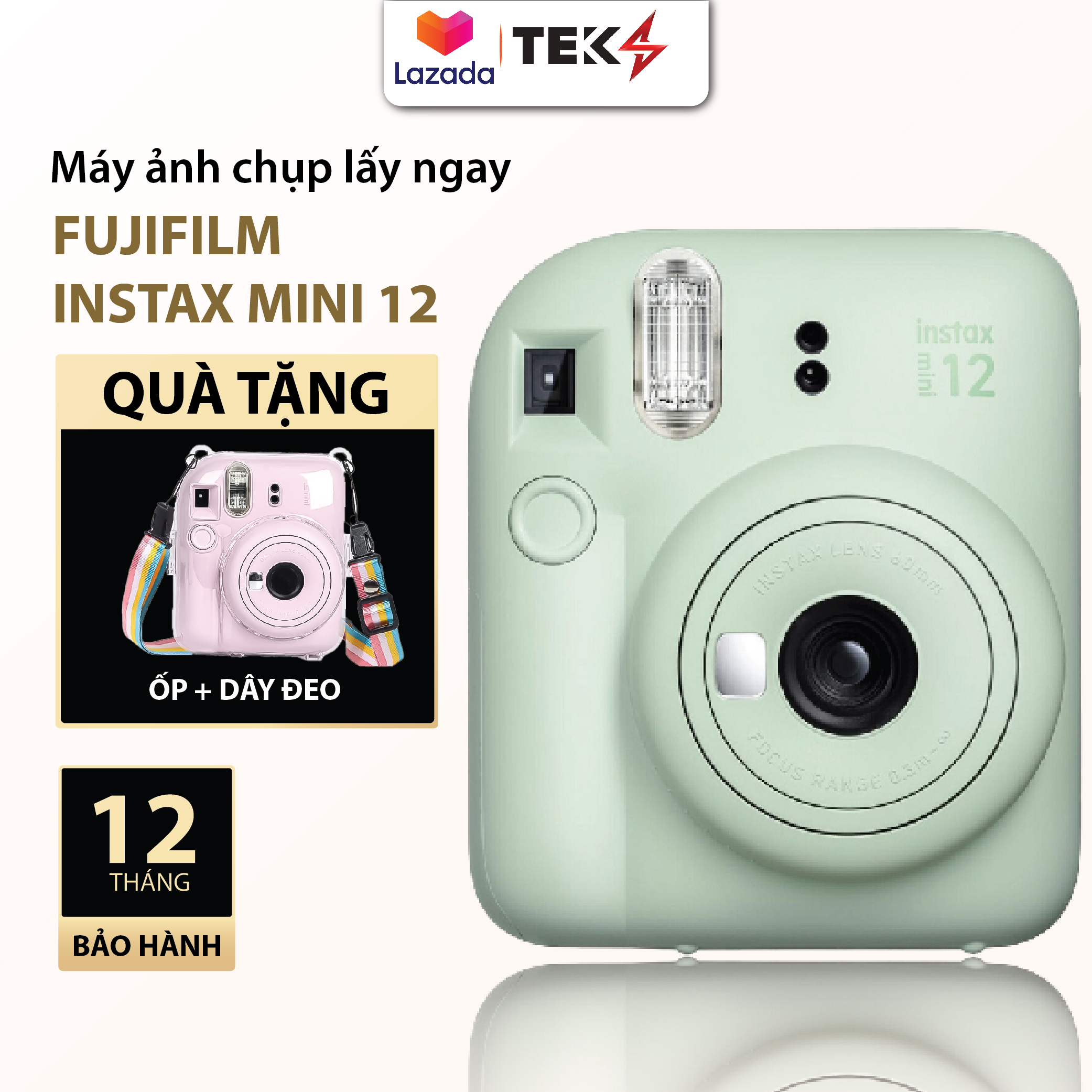 Fujifilm Instax Mini 12 - Máy ảnh chụp lấy ngay - Bảo hành 06 tháng