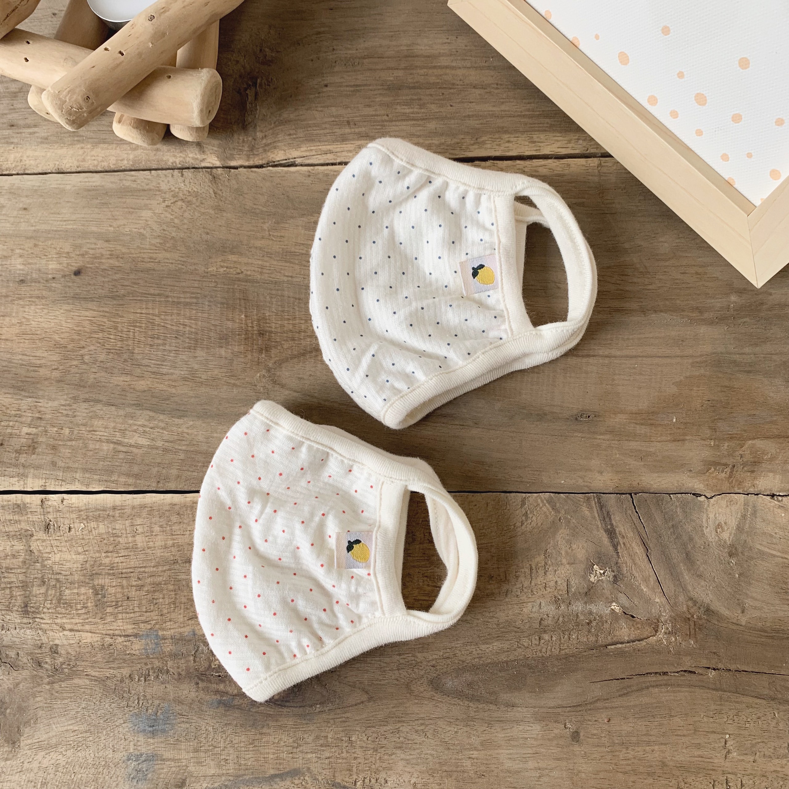 Khẩu trang cho bé vải cotton sợi tre Hàn mềm mịn