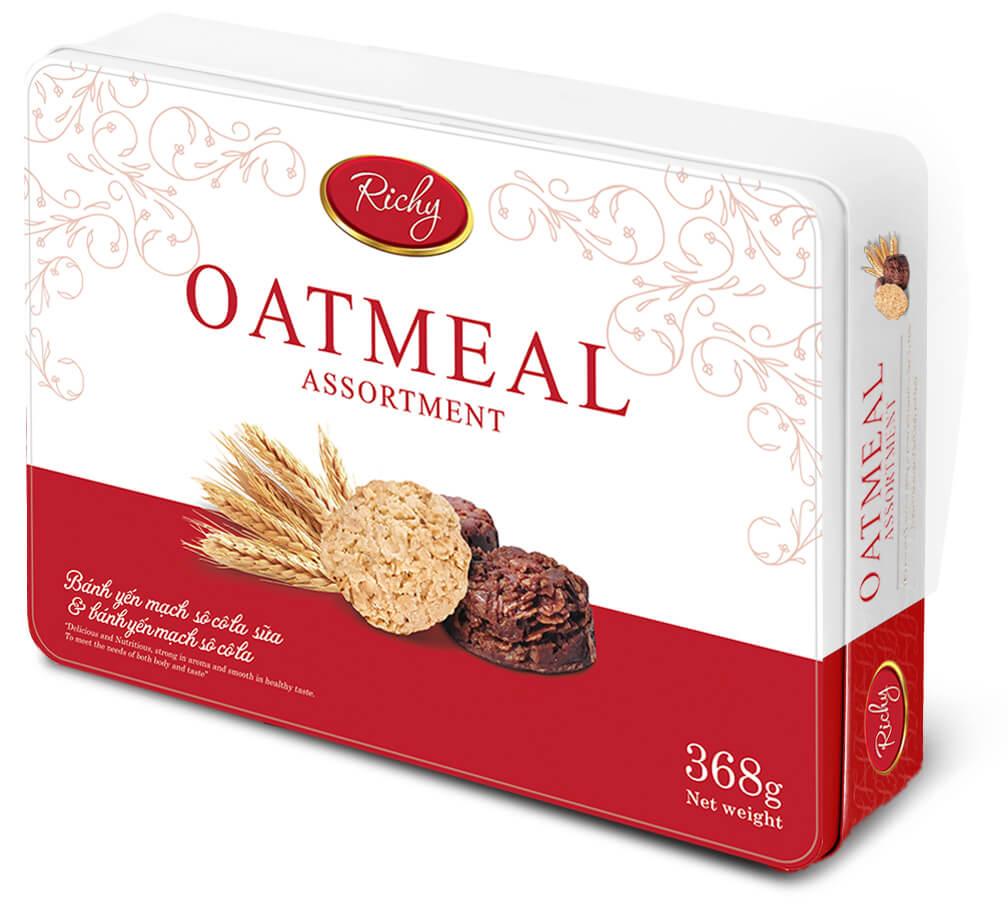 Bánh Richy Yến Mạch Hộp Thiếc 368g