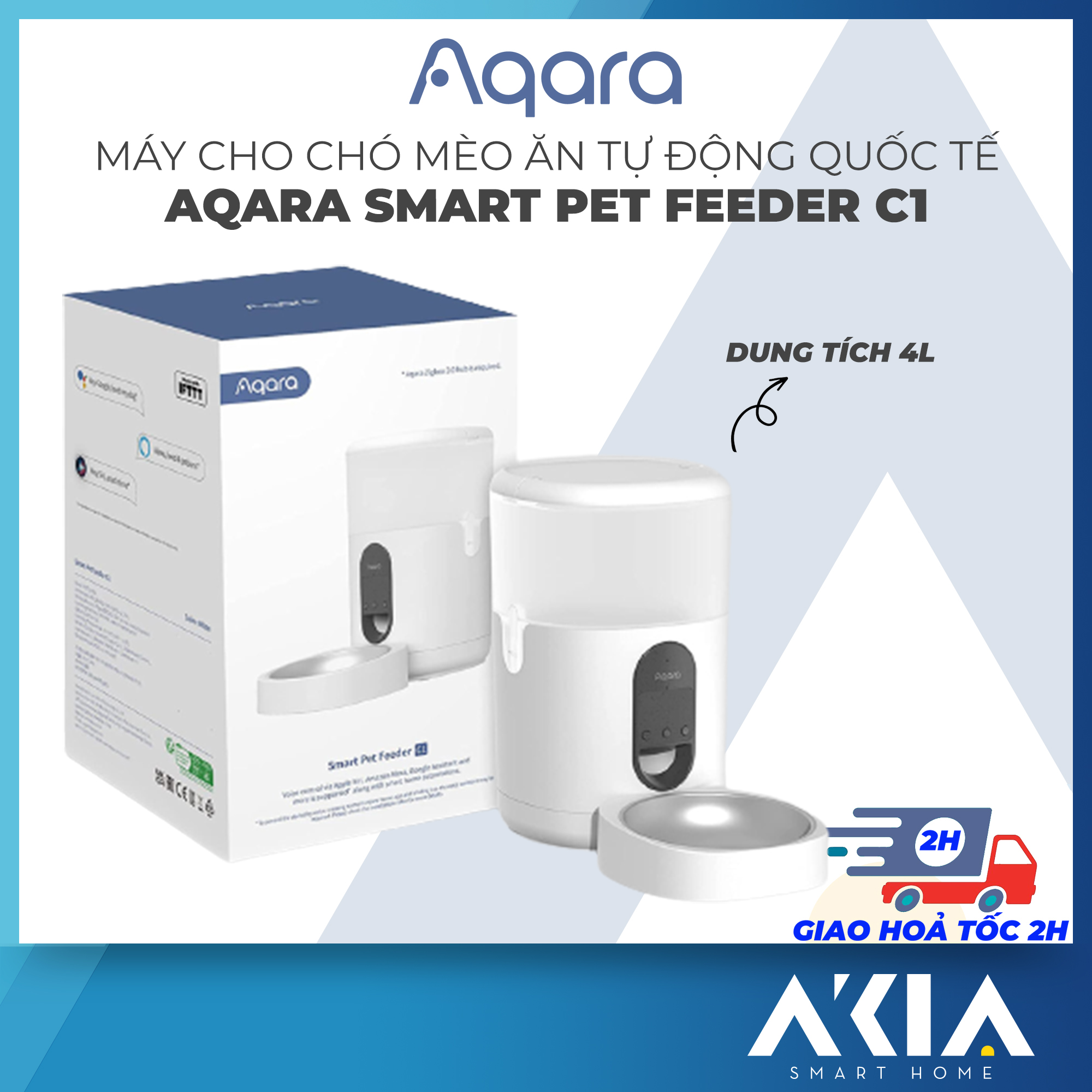 Aqara Smart Pet Feeder C1 International version, capacity 4L, timer feeding
