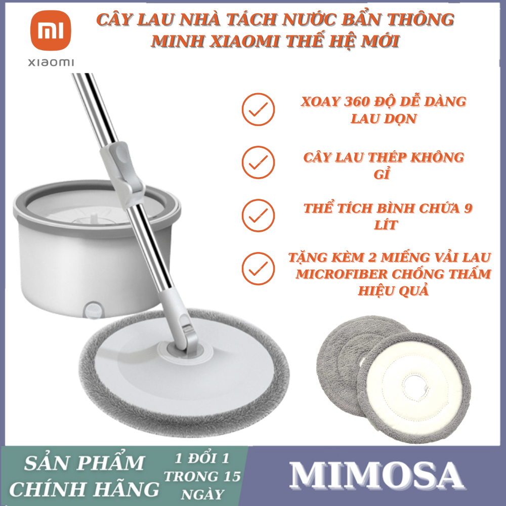 Chổi lau nhà, cây lau nhà tách nước xiaomi, bộ lau nhà 360 độ, bộ lau nhà tự vắt thông minh, bộ lau nhà tự vắt kèm thùng, cây lau nhà đa năng, cây lau nhà k9, cây lau nhà tự vắt xoay 360 độ
