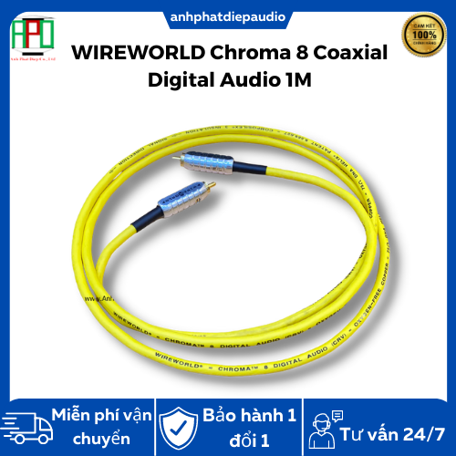 Dây tín hiệu wireworld chroma 8 coaxial digital audio 1m